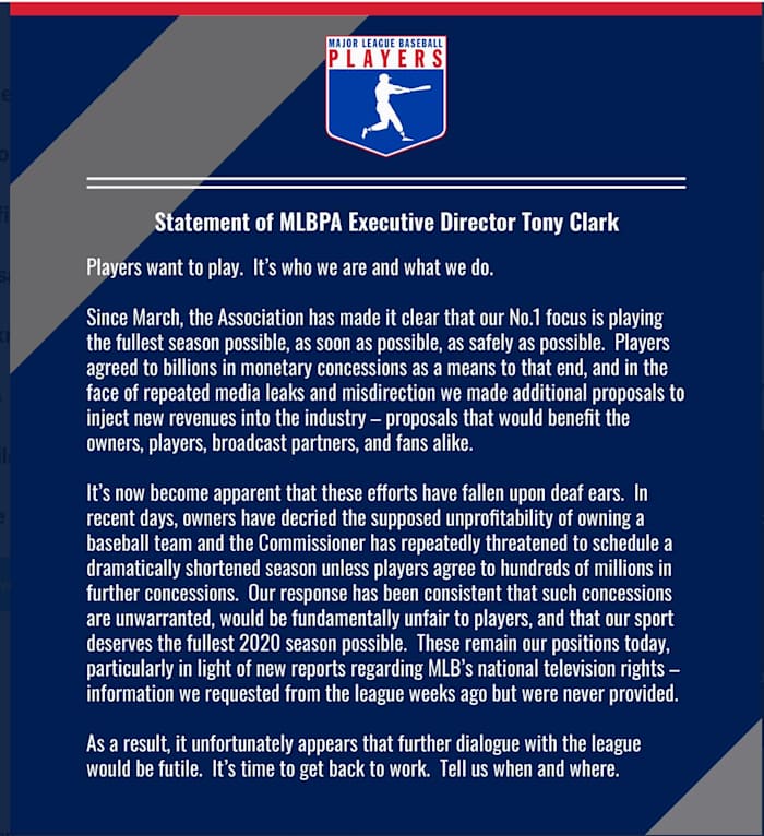 Source: Twitter @MLBPA_News